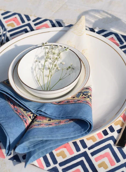 Blue Cotton Napkins