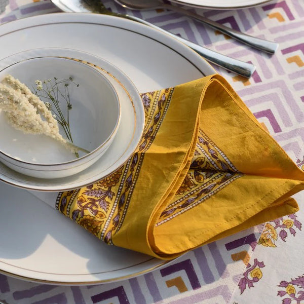 Yellow Cotton Napkins