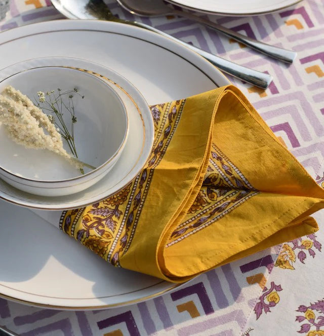 Yellow Cotton Napkins