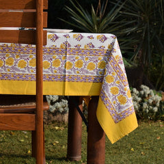 Yellow Cotton Table Cover