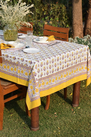 Yellow Cotton Table Cover