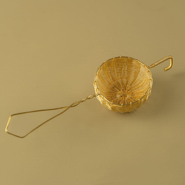 Woven Tea strainer - Brass