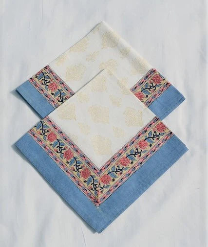 Blue Cotton Napkins