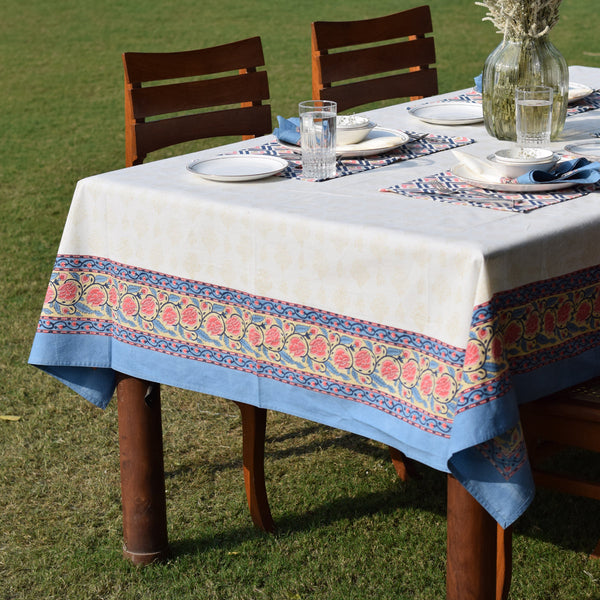 Blue&Pink Cotton table cover