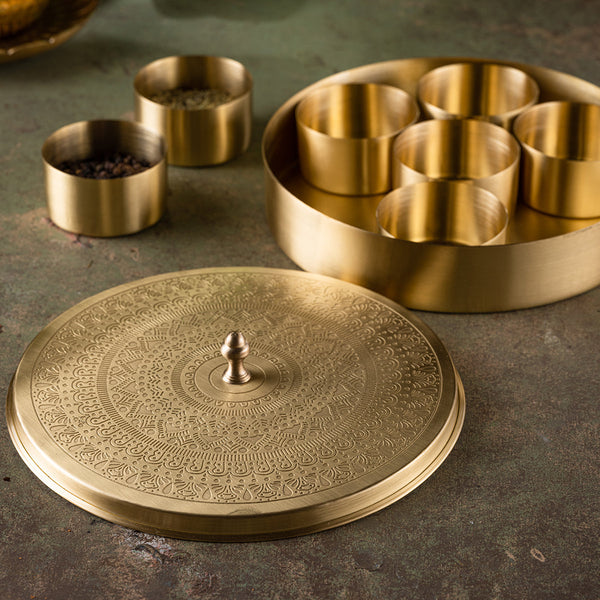 Brass Masala Box