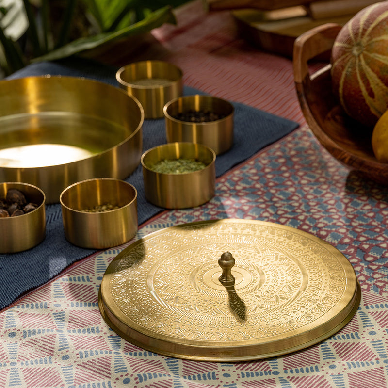 Brass Masala Box